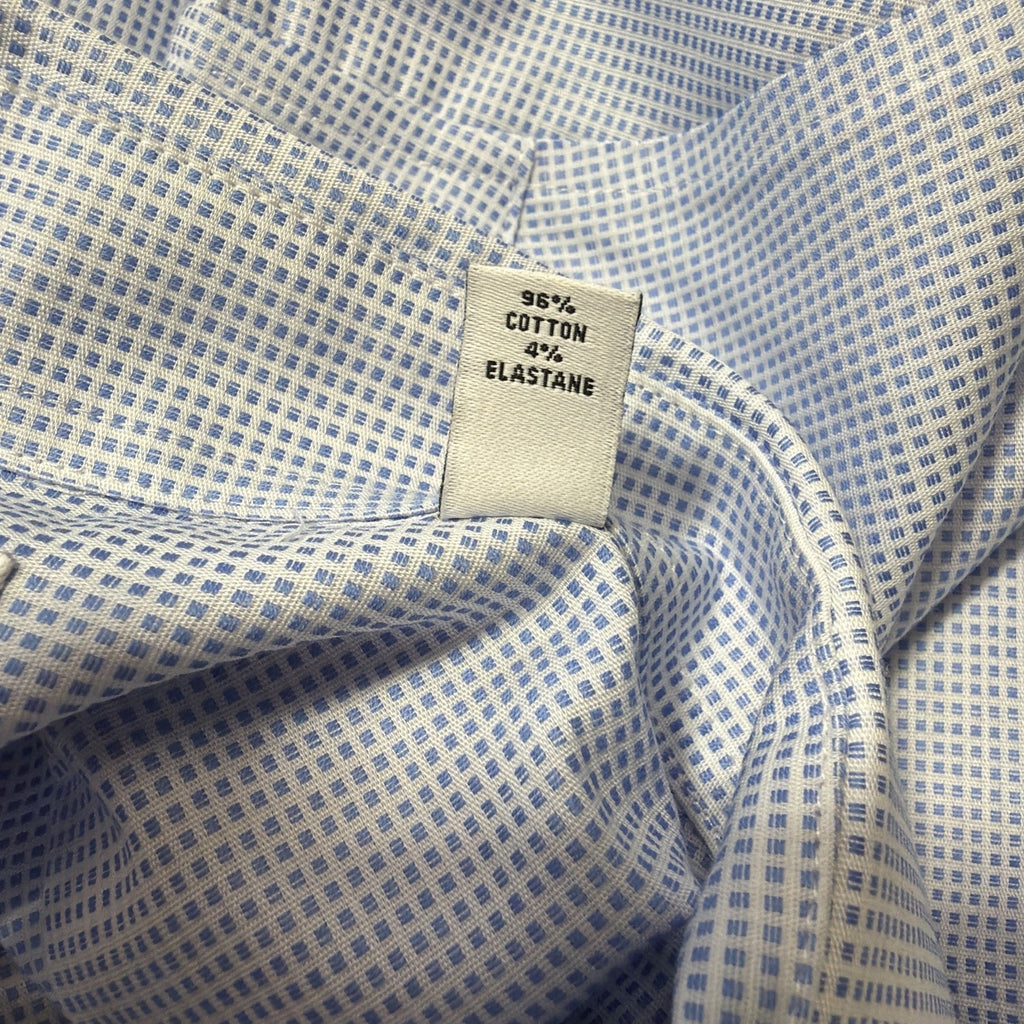 Calvin Klein Mens Infinite Wrinkle Free Slim Fit Stretch Blue Multi L NWT