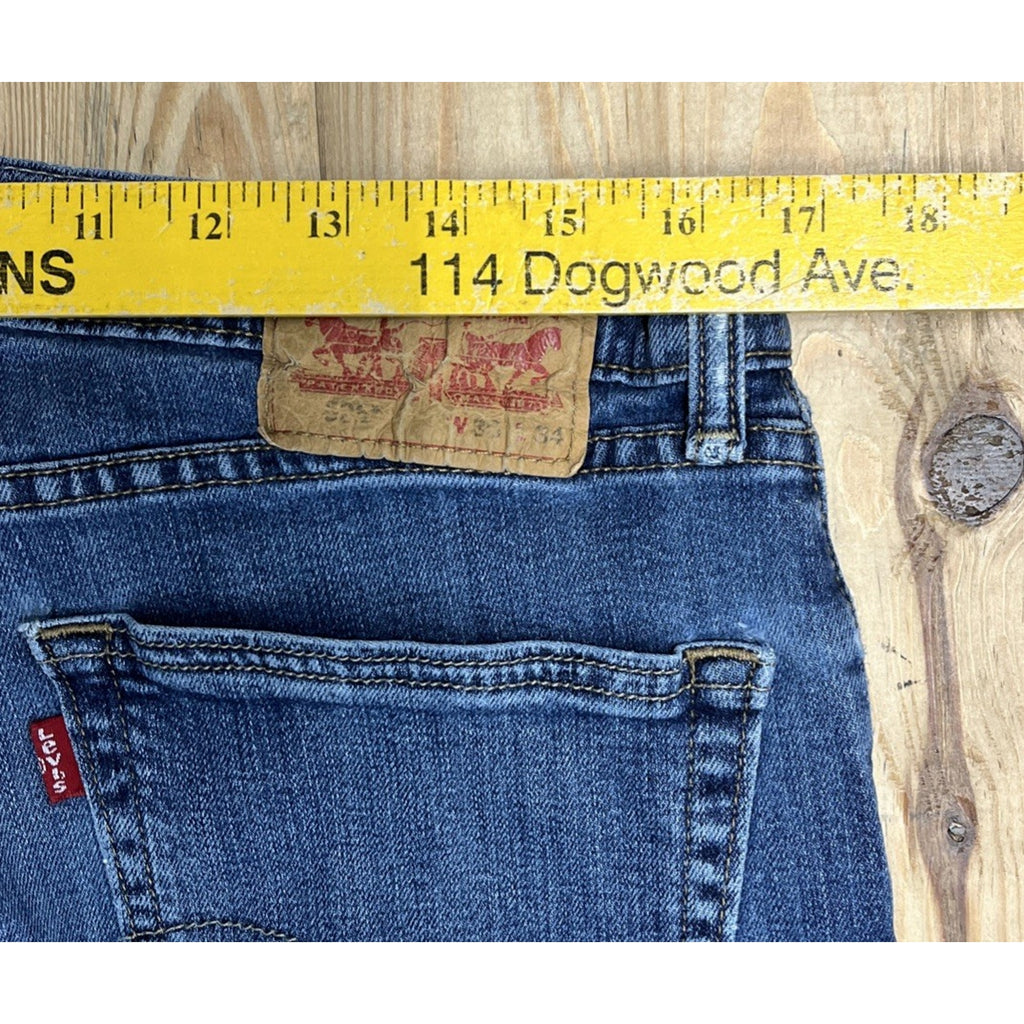 Levi's Men's 505 Jeans 36x30 Dark Stonewash Regular Fit Straight Leg