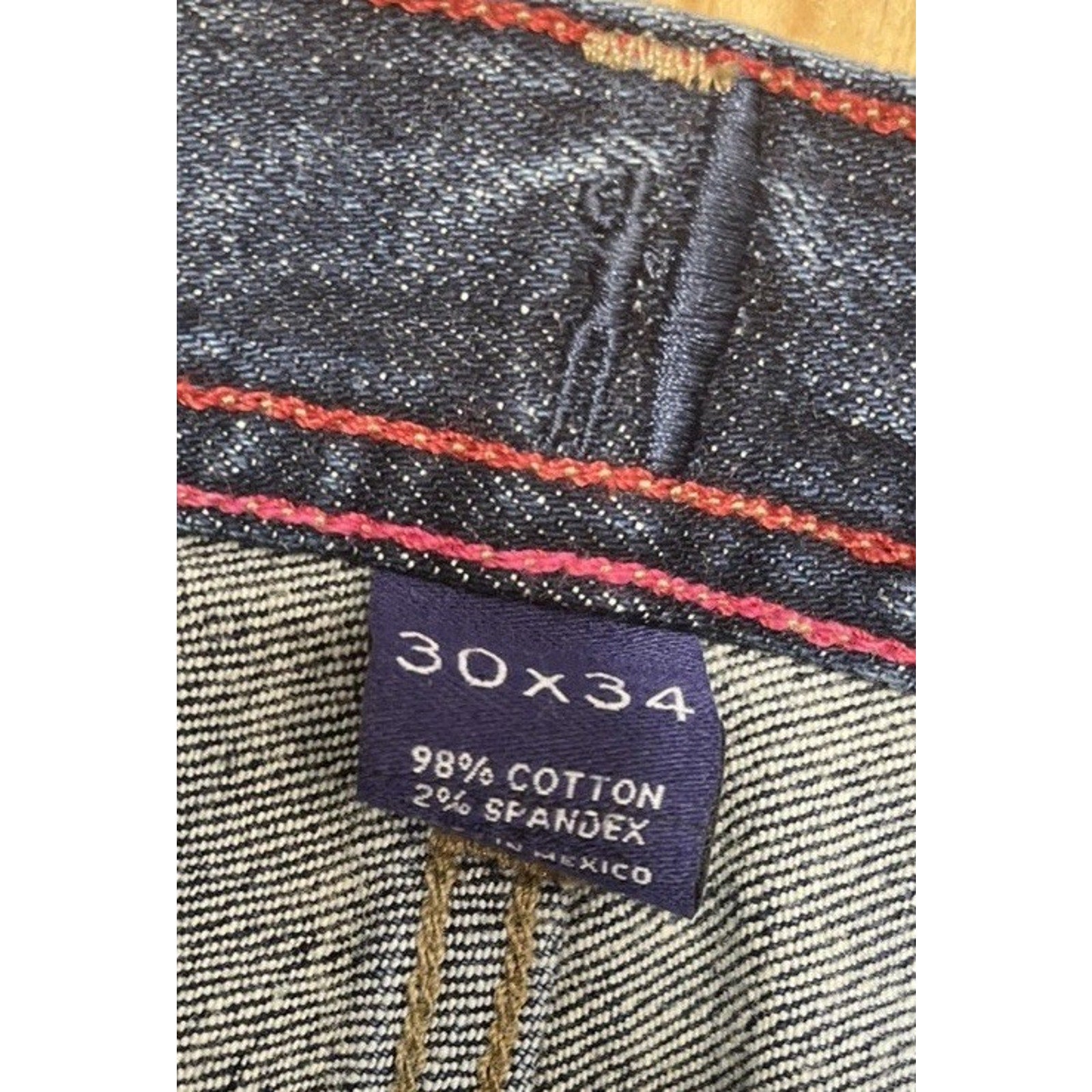 Johnnie O Jeans Mens 30x34 Blue Barlow Straight Leg Dark Denim NWT
