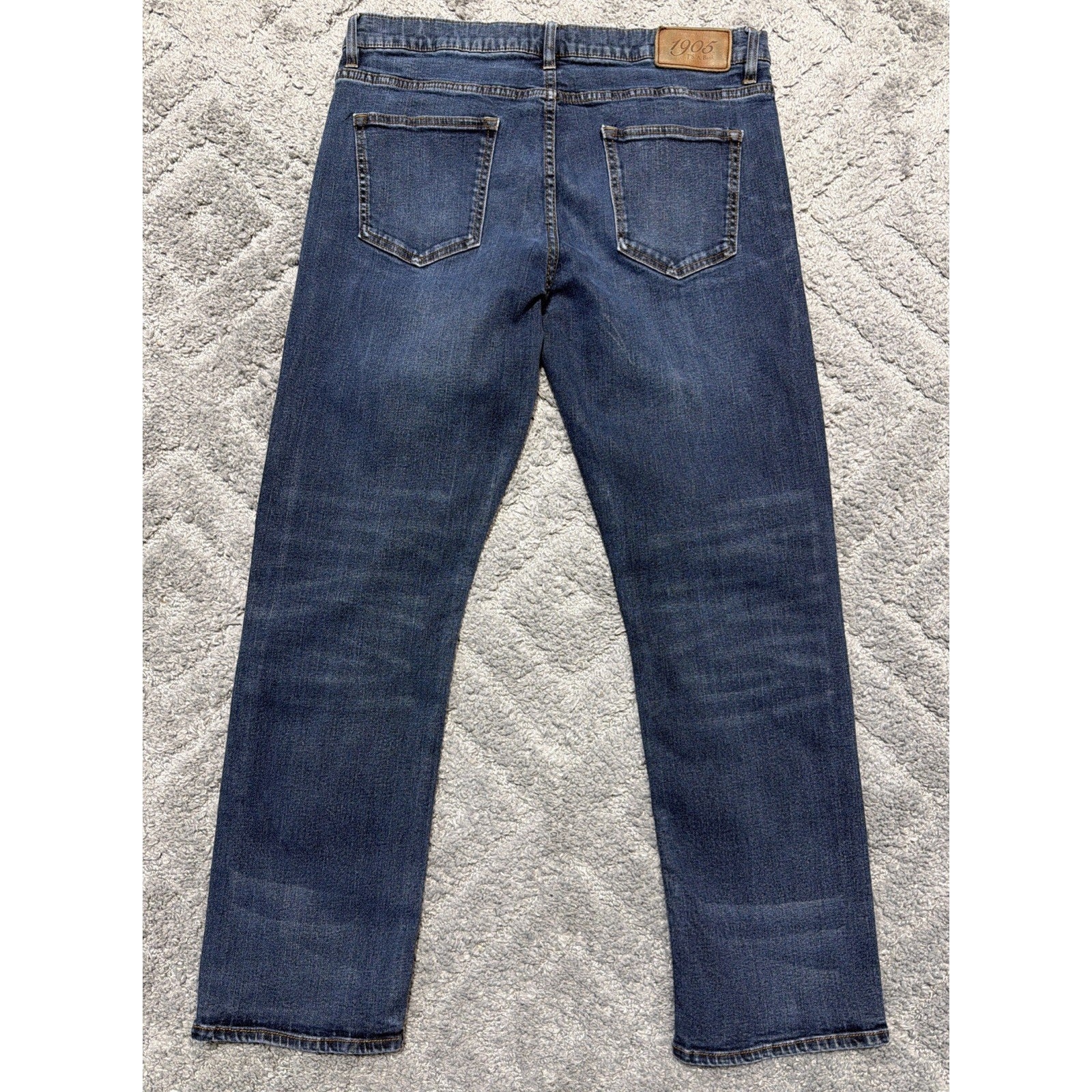 Jos A Bank 1905 Collection Tailored Fit Jeans Mens 35x30 Blue Stretch Straight