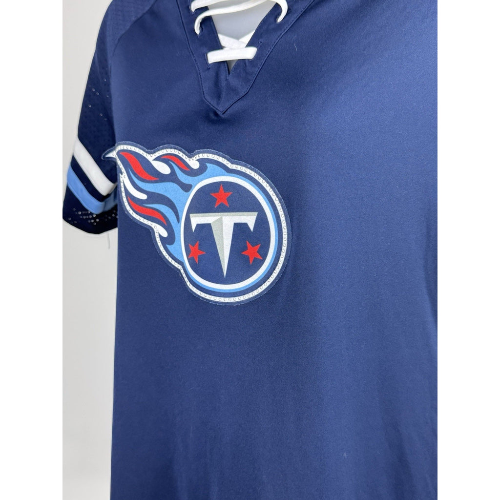 Tennessee Titans Women's NFL Team Apparel Shirt Medium V-neck