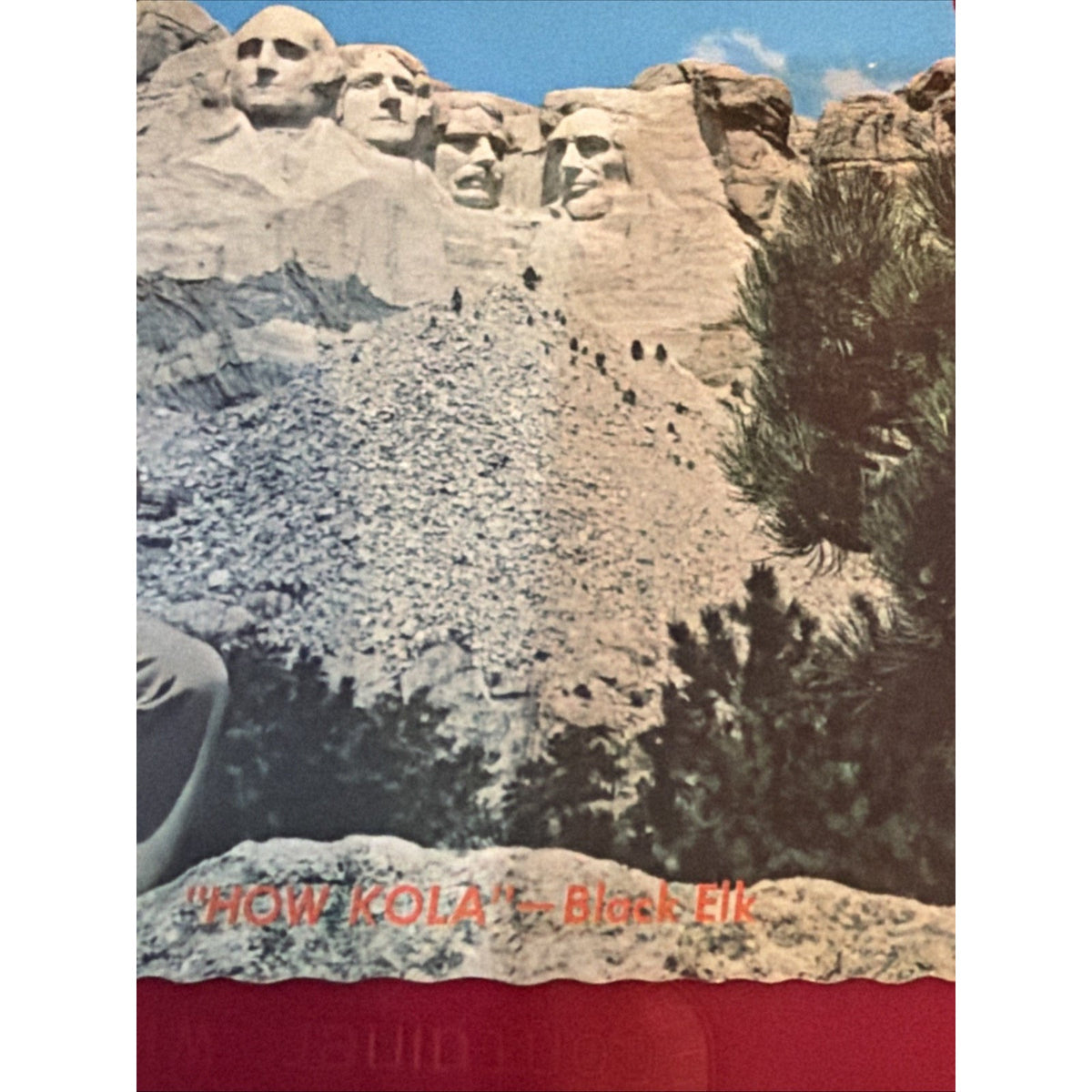 Black Elk Mount Rushmore Postcard How Kola South Dakota Unposted Mike Roberts