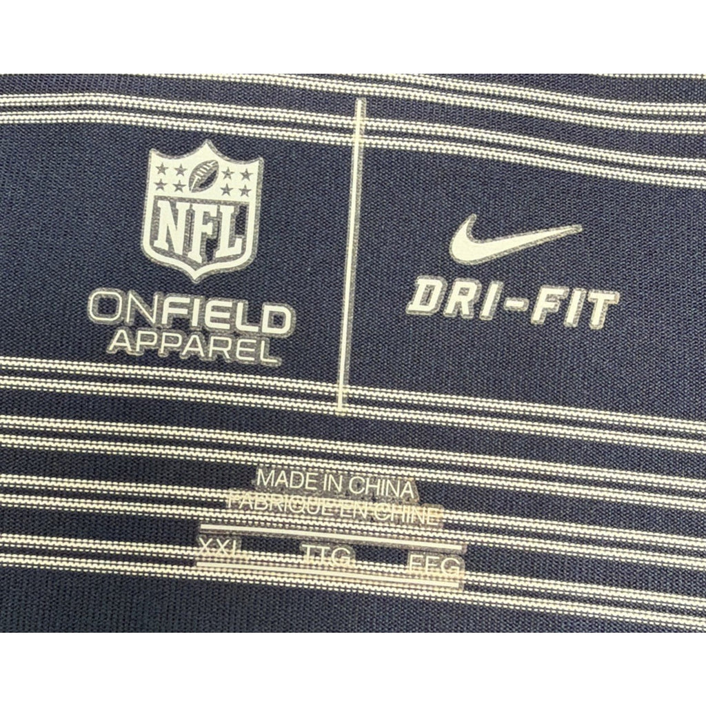 Tennessee Titans Nike Polo Shirt Mens XXL Navy On Field Apparel NFL Logo