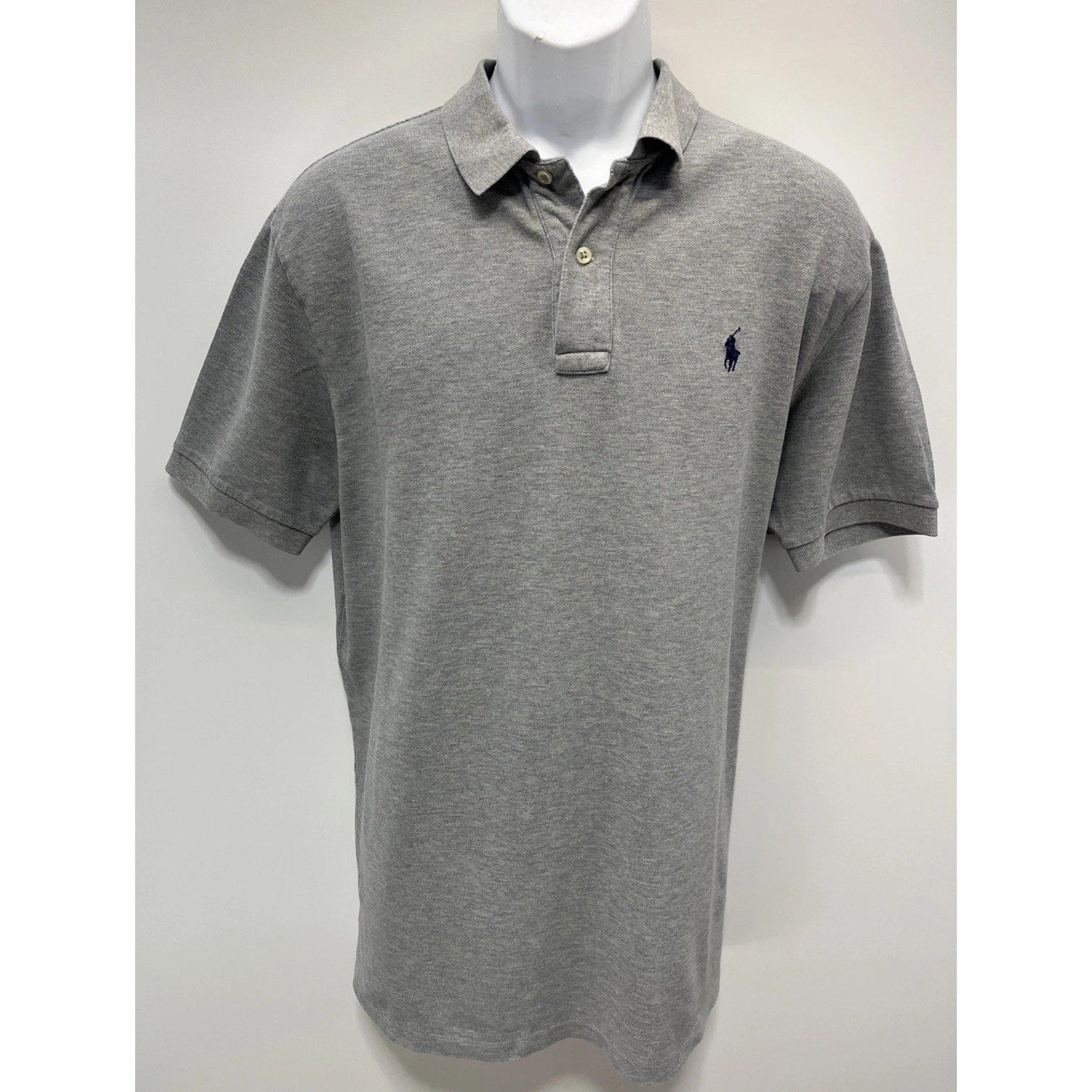 Ralph Lauren Mens Polo Shirt XL Gray Golf Tennis Pony XL