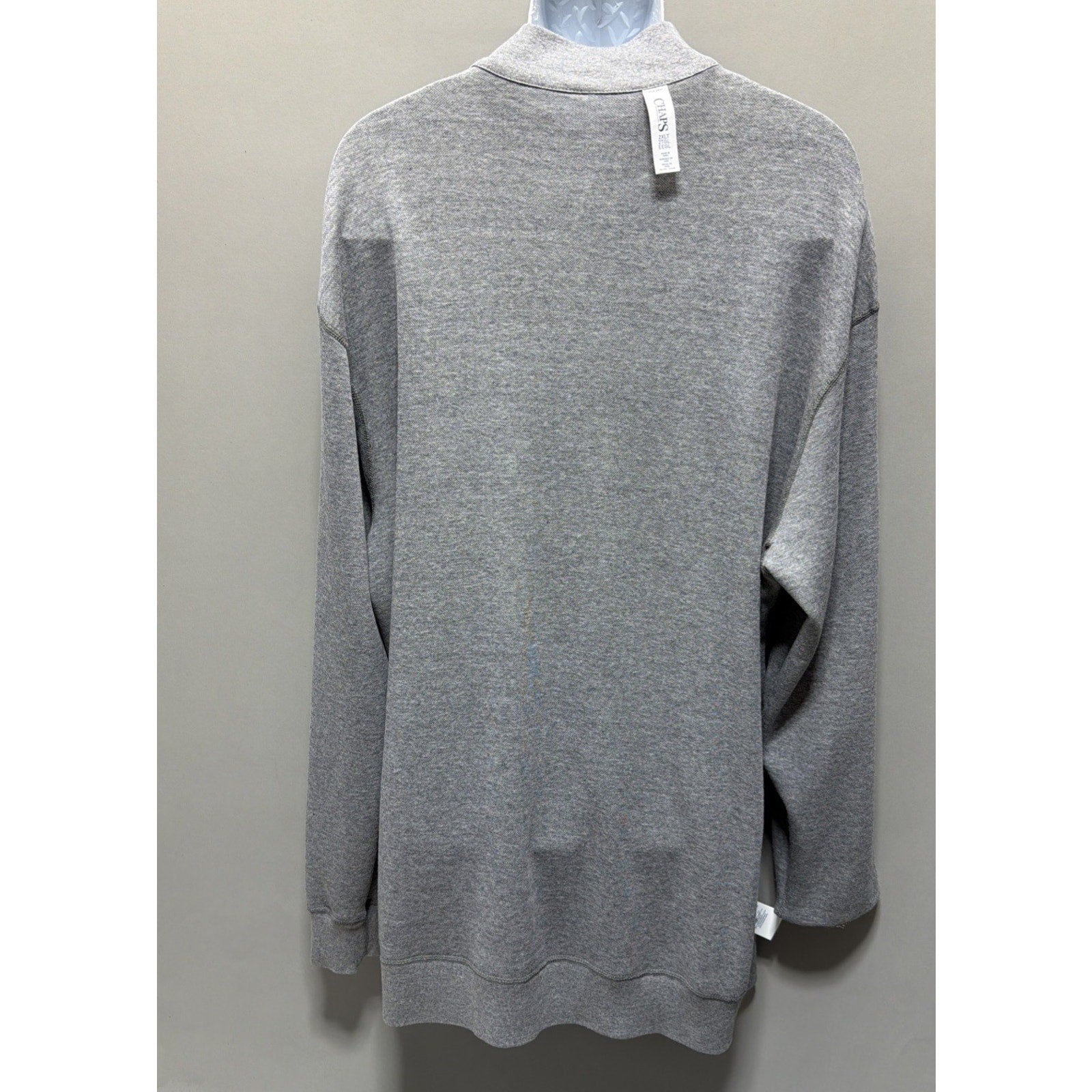 CHAPS Reversible Long Sleeve 1/4 Zip Pullover Shirt Men's Sizes 2XLT