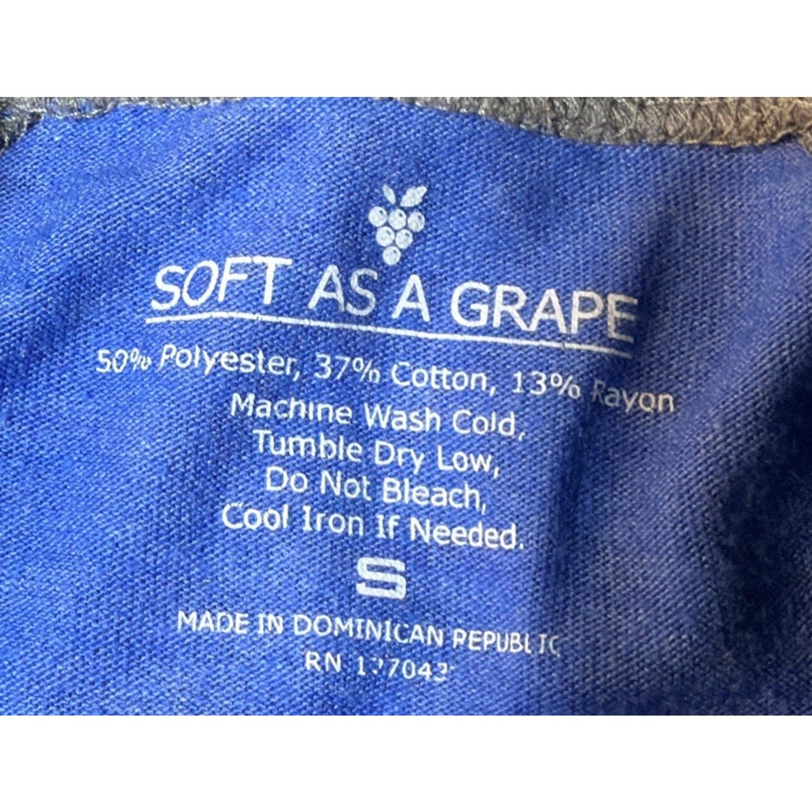 Soft As A Grape Kansas City Royals Womens T-Shirt Blue Long Sleeve Size S