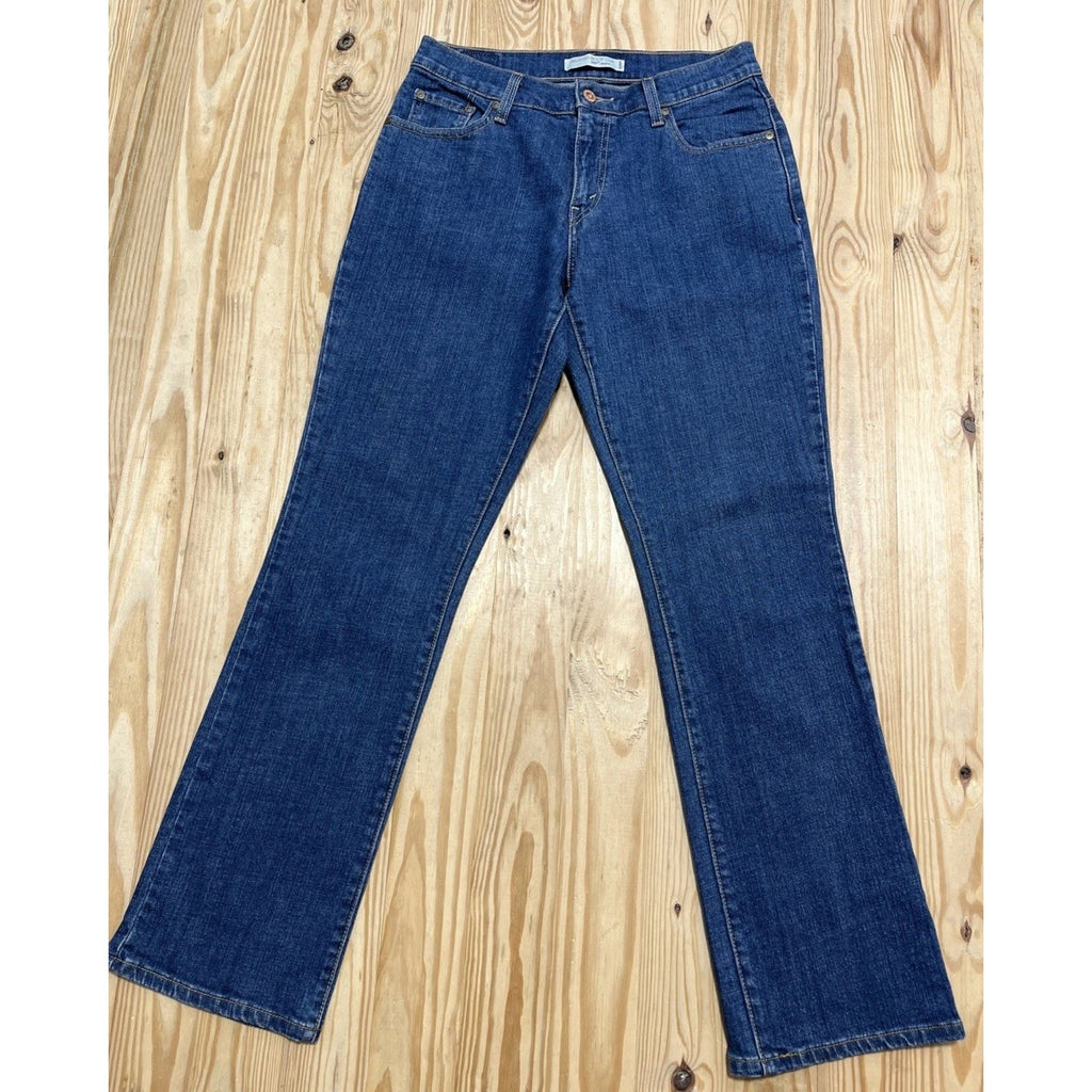 Levis 550 Relaxed Boot Cut Womens Jeans Blue Denim size 6 29x31