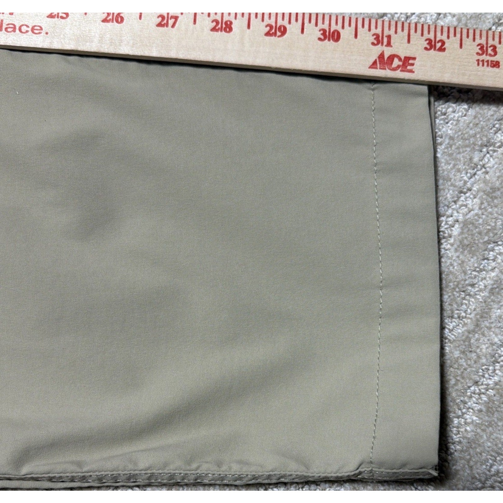 Eddie Bauer Travex Pants Mens 36x32 Khaki Stretch Travel Hiking Outdoor Zip