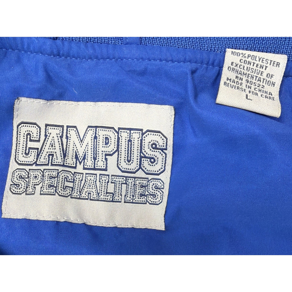 Memphis Tigers Vtg Campus Specialties Embroidered Pullover Jacket NCAA Pockets L