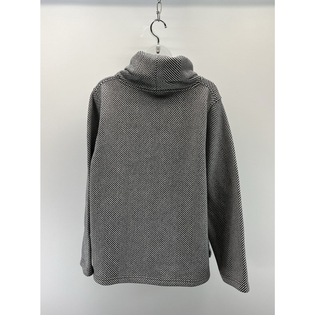 J.Crew Womens Sweatshirt Size 2X Long Sleeve Funnel Neck Herringbone