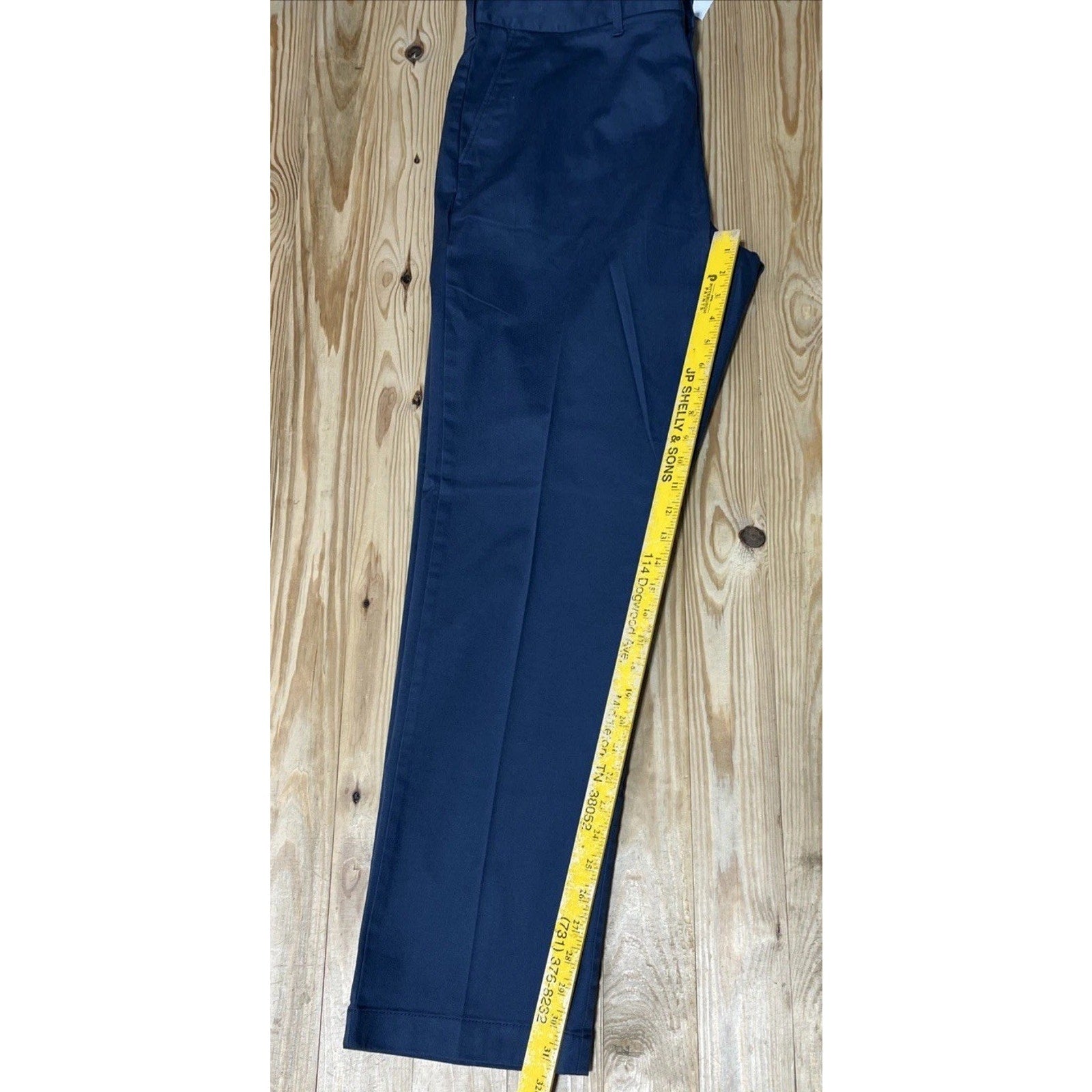 J.Crew Mens 38x32 Navy Blue Mercantile Flex Straight Leg Chino Pants NWT