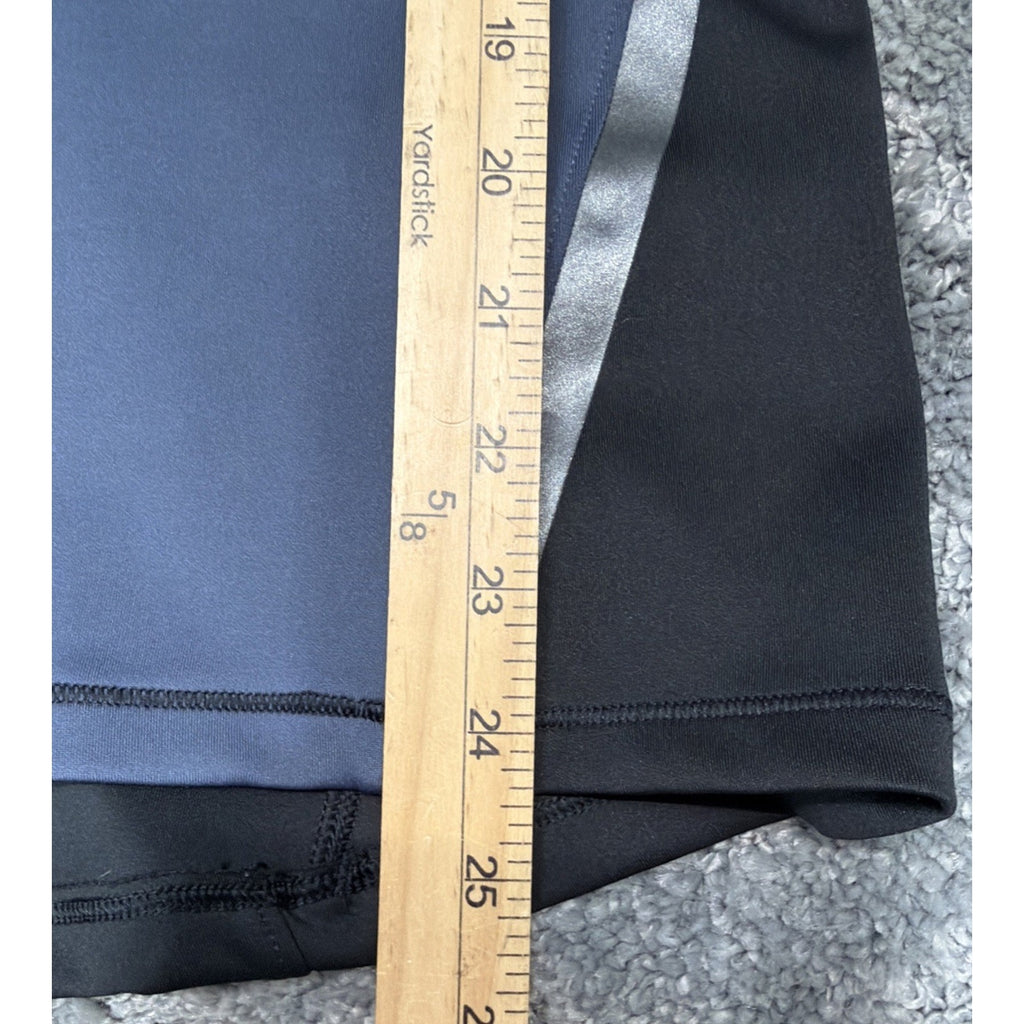 Under Armour Women ColdGear Colorblock Half-Zip Training Top BlkBlue Sz Medium