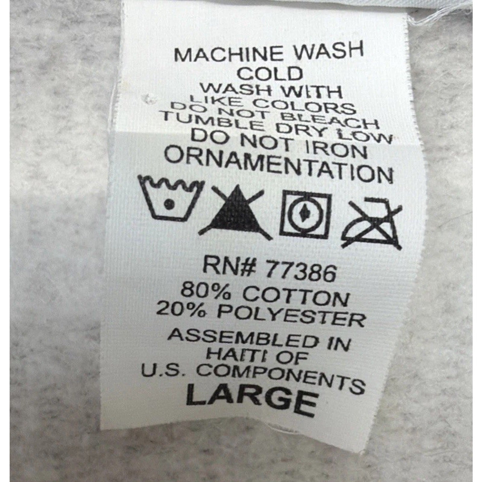 Memphis Tigers Vintage Fleece Sweater V Neck Dynasty Large Gray Embroidered NCAA