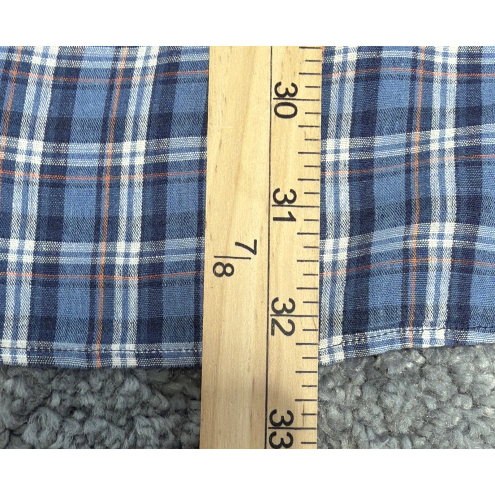 Ralph Lauren Polo Button Down Shirt XL Linen Multi Blue Plaid Preppy Casual