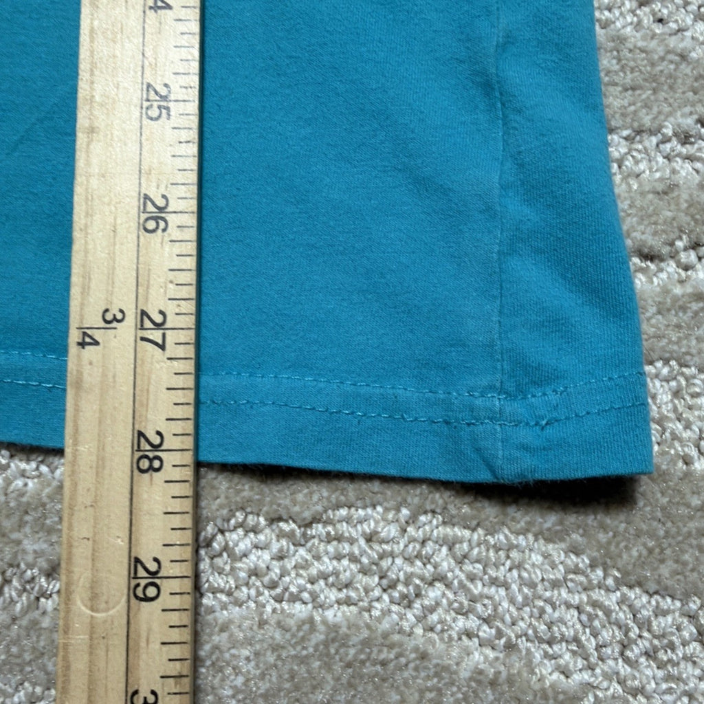 Columbia Shirt Mens Large Blue Short Sleeves Crew Neck Pullover Cotton