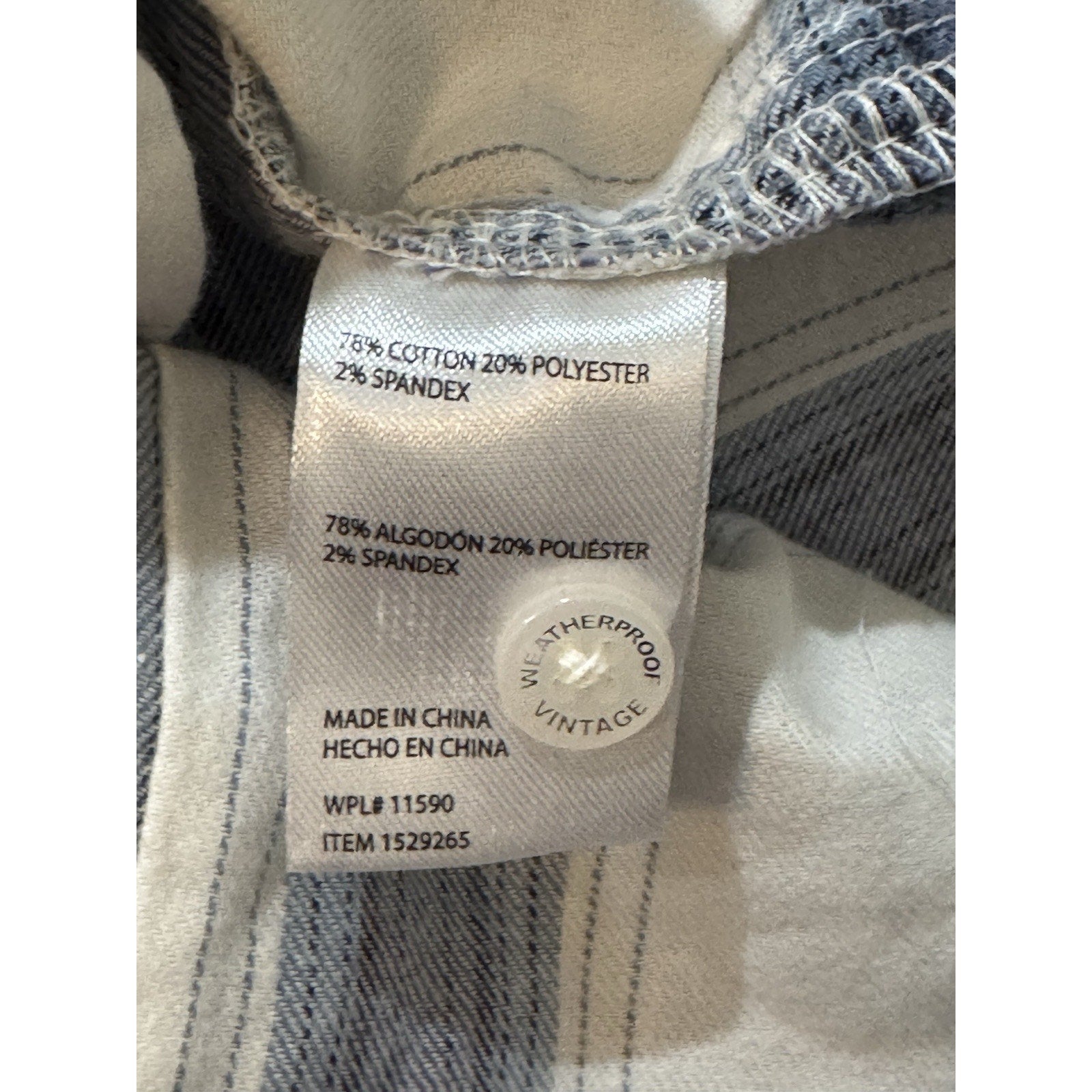 NWT Weatherproof Women Comfort Stretch Button Up Shirt Top Size XXL Blue Plaid