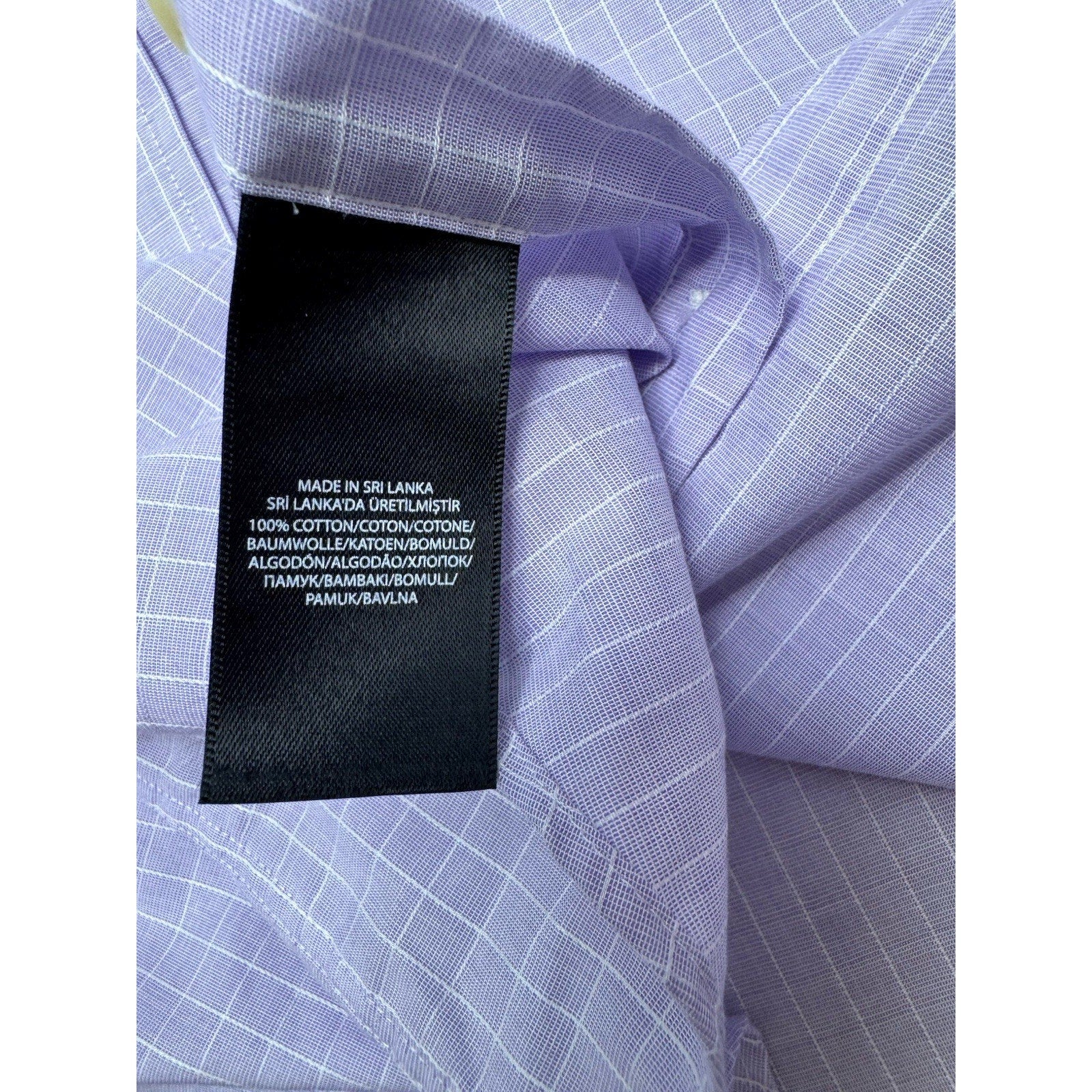 Polo Ralph Lauren Slim Fit Purple Button Down Shirt Size 15 32/33