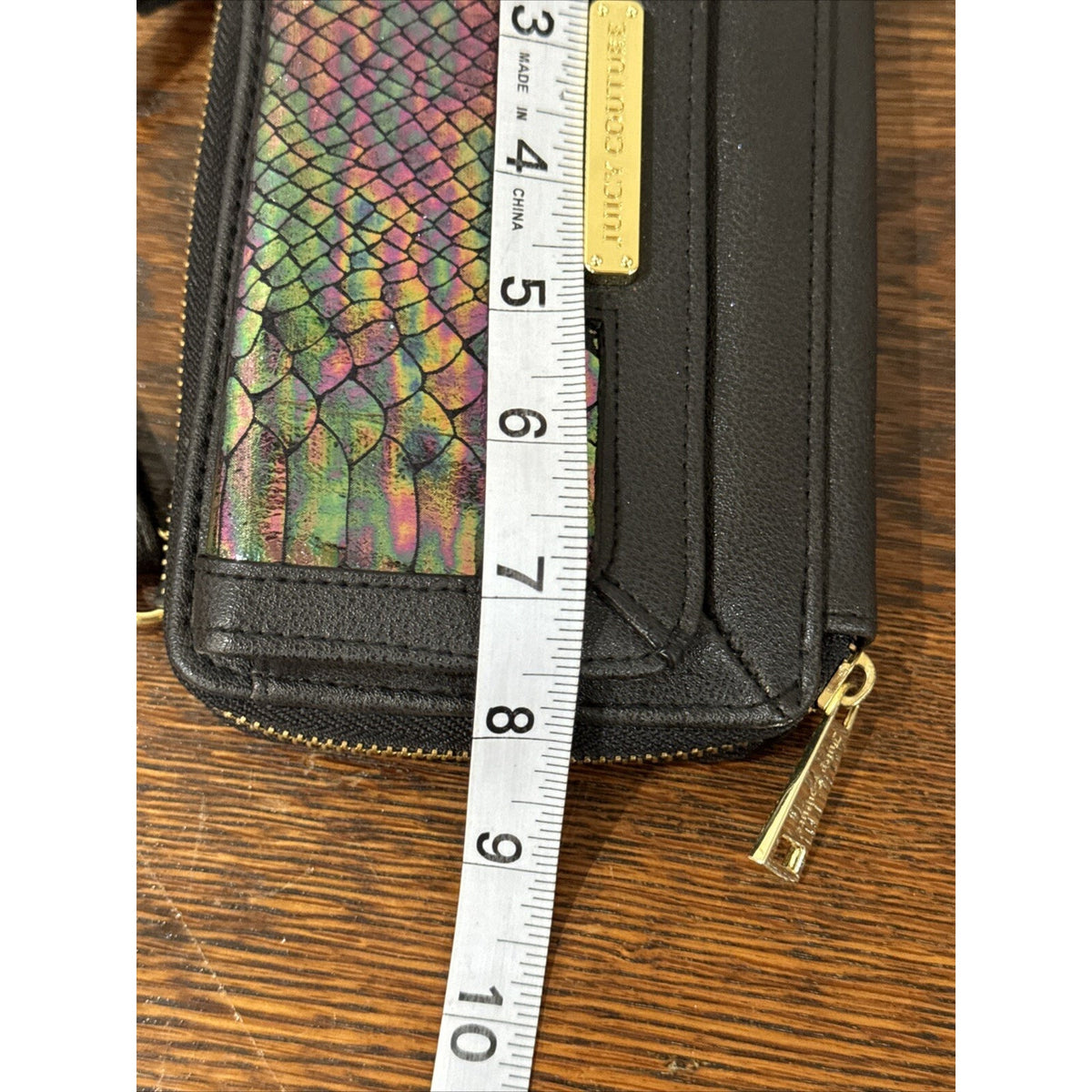 Juicy Couture Flirt Cross body Bag Crossbody Mermaid Shimmering Gold Tags