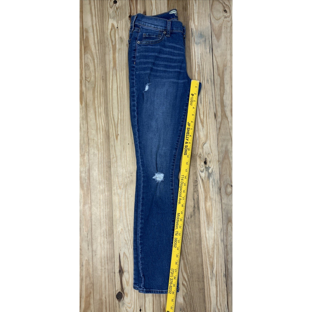 Old Navy Jeans Womens Size 2 The Sweetheart Destressed Curvy Regular Fit Stretch