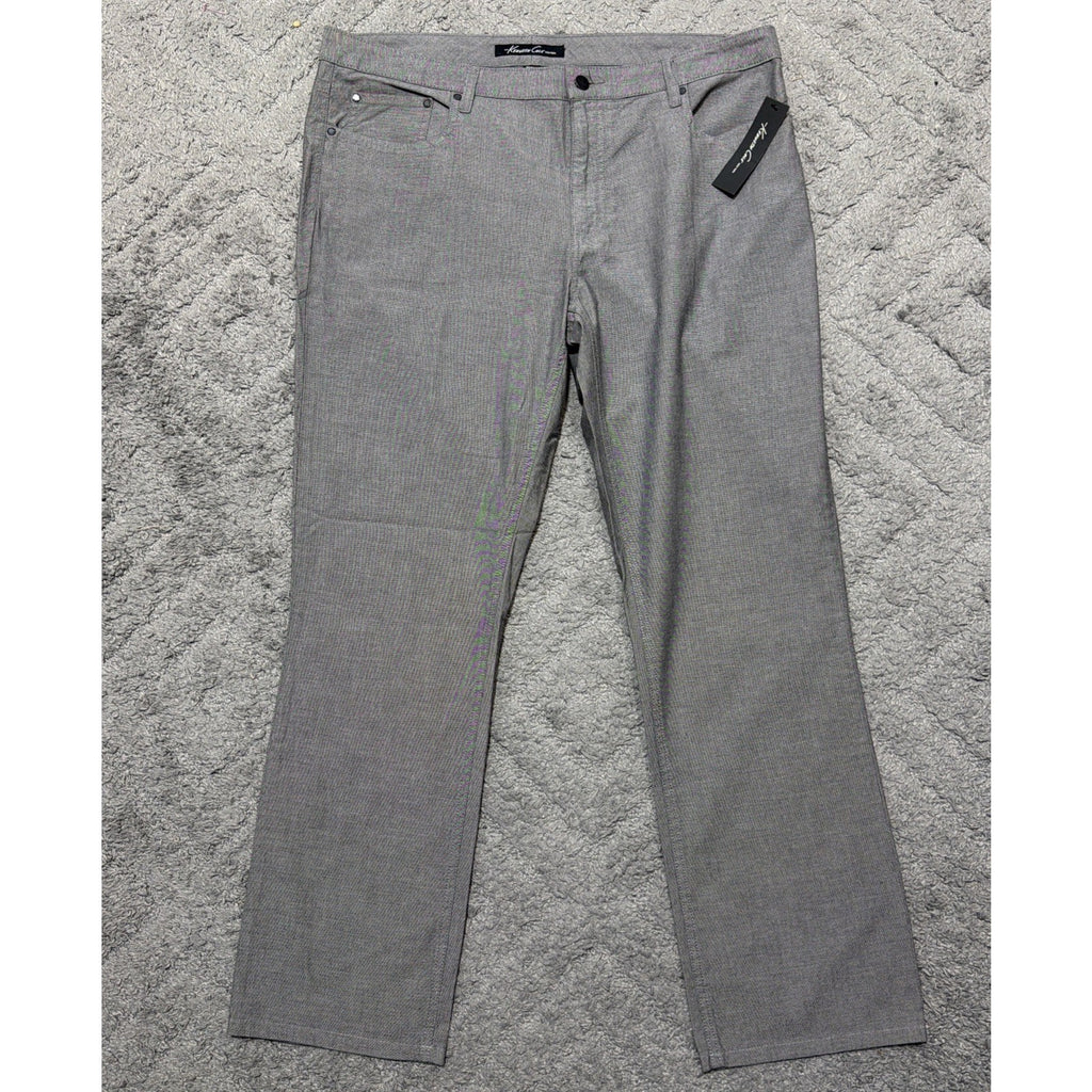 NWT Kenneth Cole Men's Pant Size 36x30 Gray Cotton Trouser