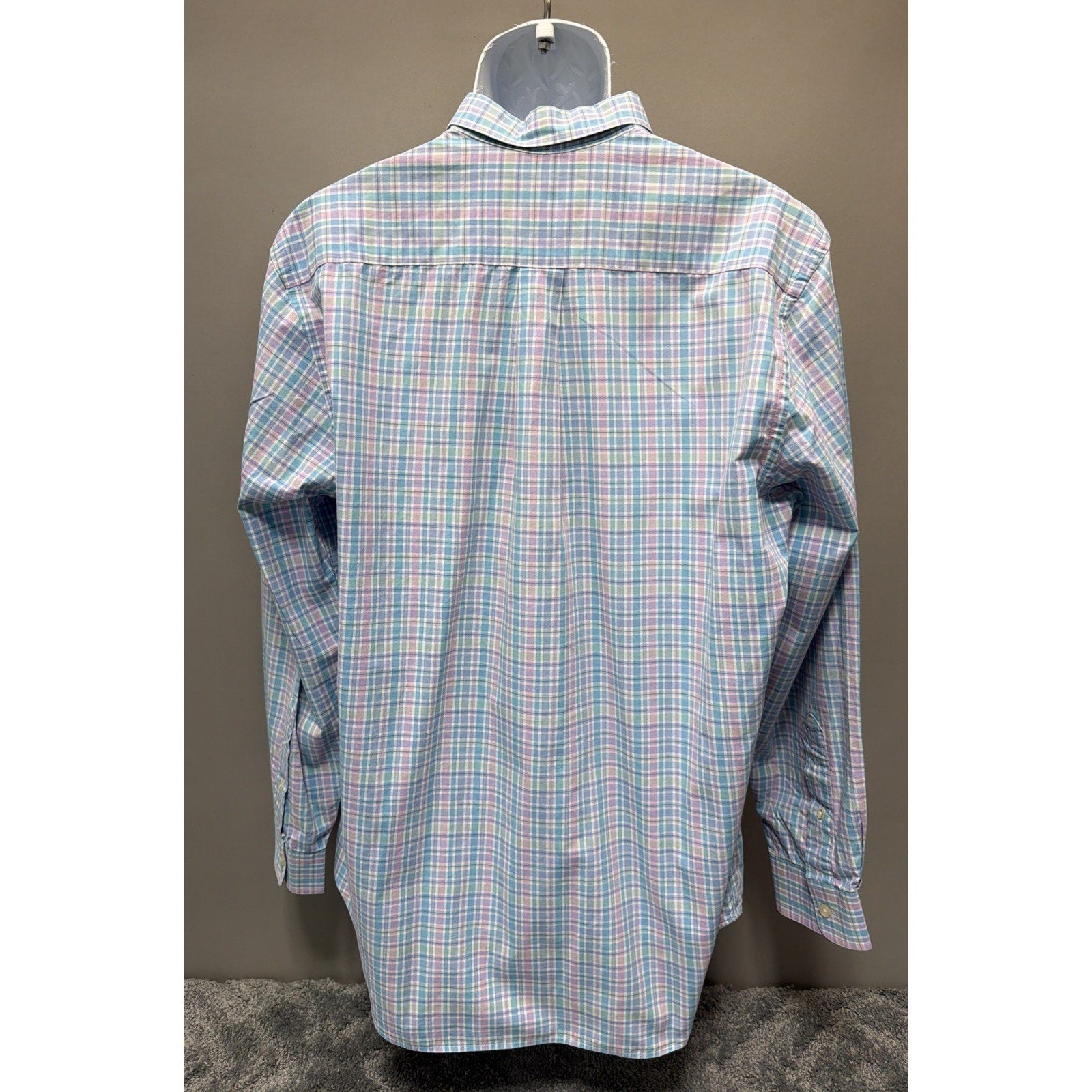 VINEYARD VINES Men's Long Sleeve Button Front Whale Shirt Size L