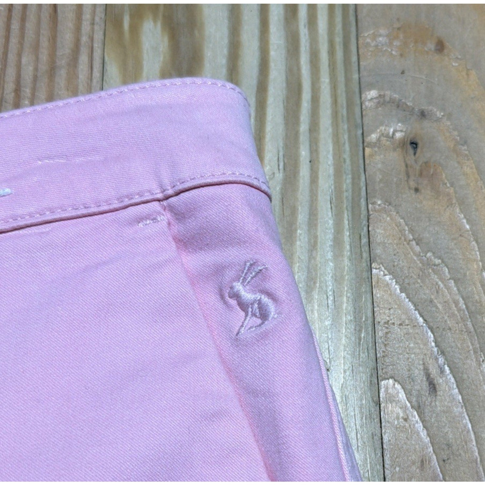 Joules Women Hesford Slim Chinos- Pink Size 6 Mid Rise Stretch