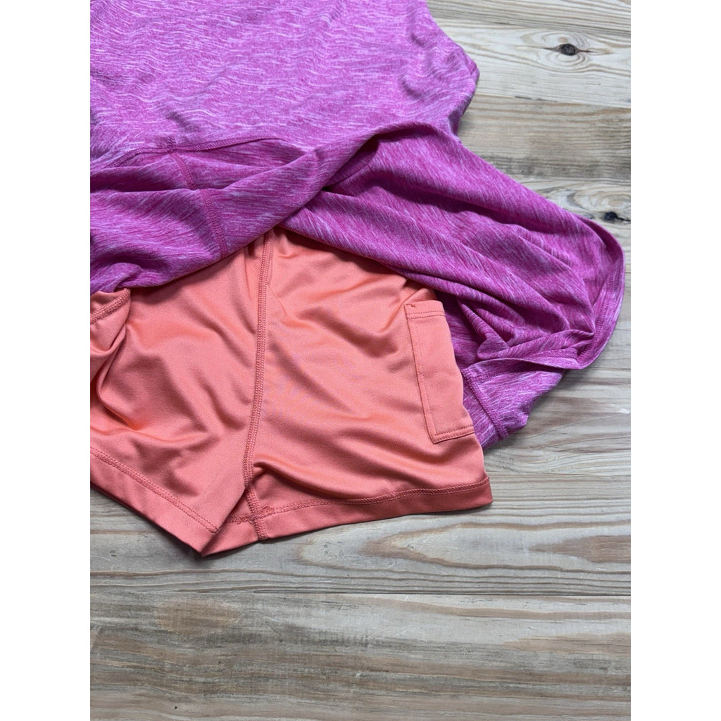 ID Ideology Sleeveless Workout Dress Big Jr/Girls L Pink Shock Heather Racerback