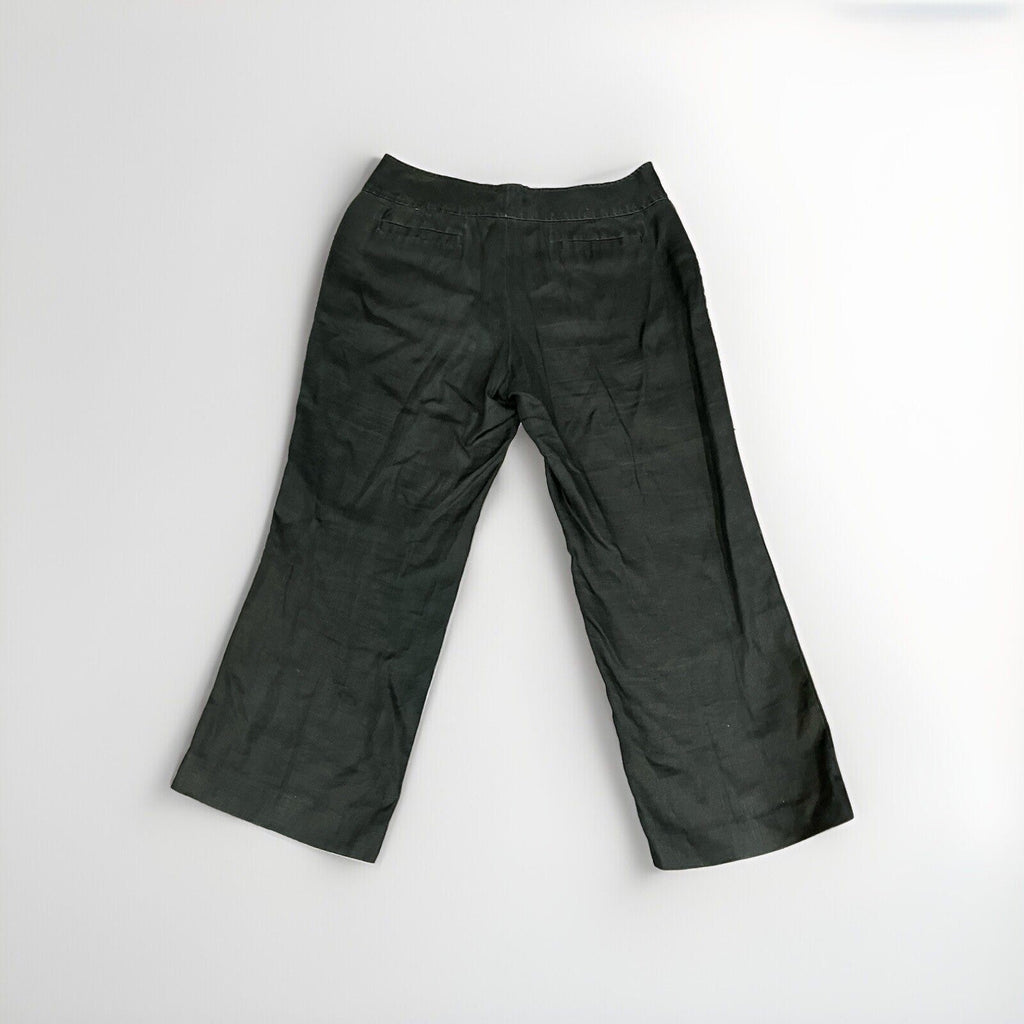 Banana Republic Factory Ryan Fit Cropped Black Pants Medium Rise Women's Size 10