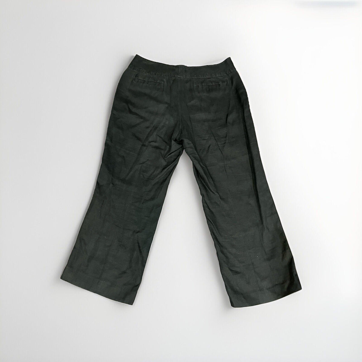Banana Republic Factory Ryan Fit Cropped Black Pants Medium Rise Women's Size 10