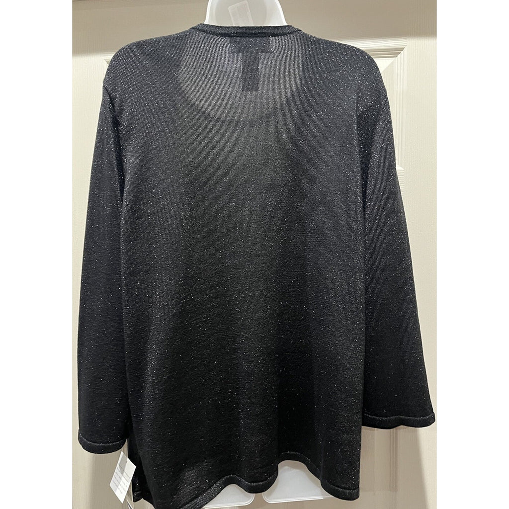 Womens Alfred Dunner Layered Sweater Pullover Size XL Shirt Cardigan Sparkly NWT