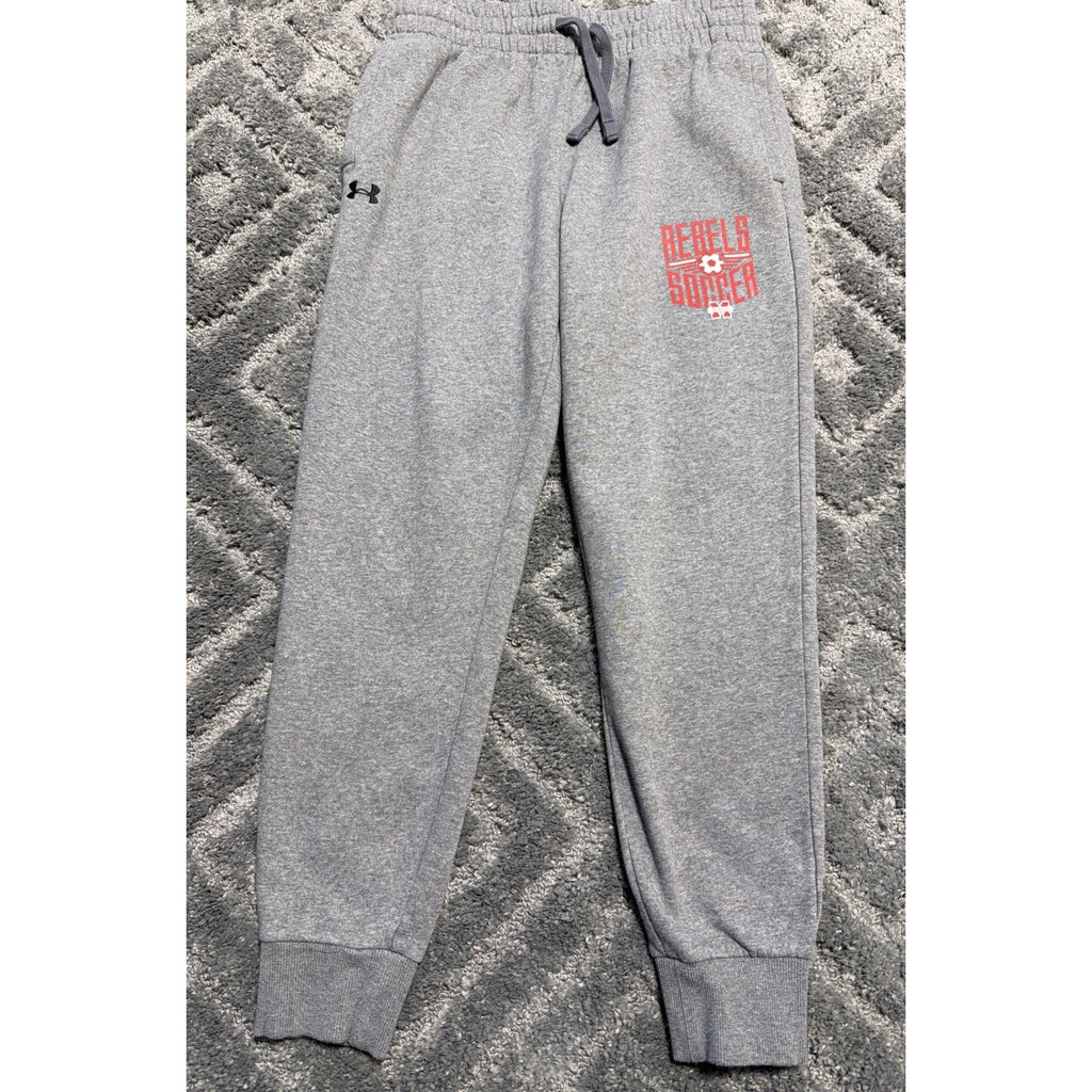 Ole Miss Rebels Team Fleece Joggers Medium Gray Soccer Under Armour Excellent