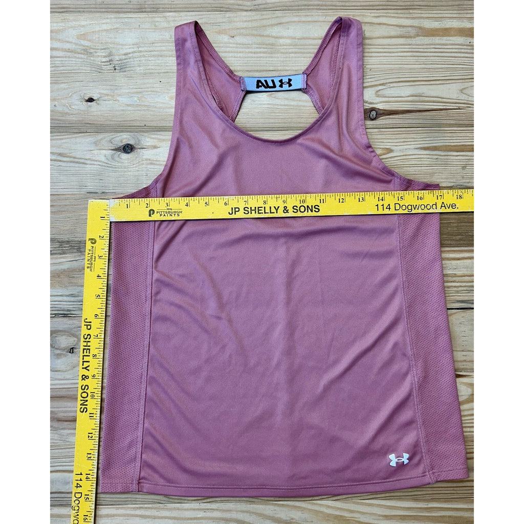 Under Armour Women's Fly-By Tank Mauve - Pink Size Medium Heat Gear.