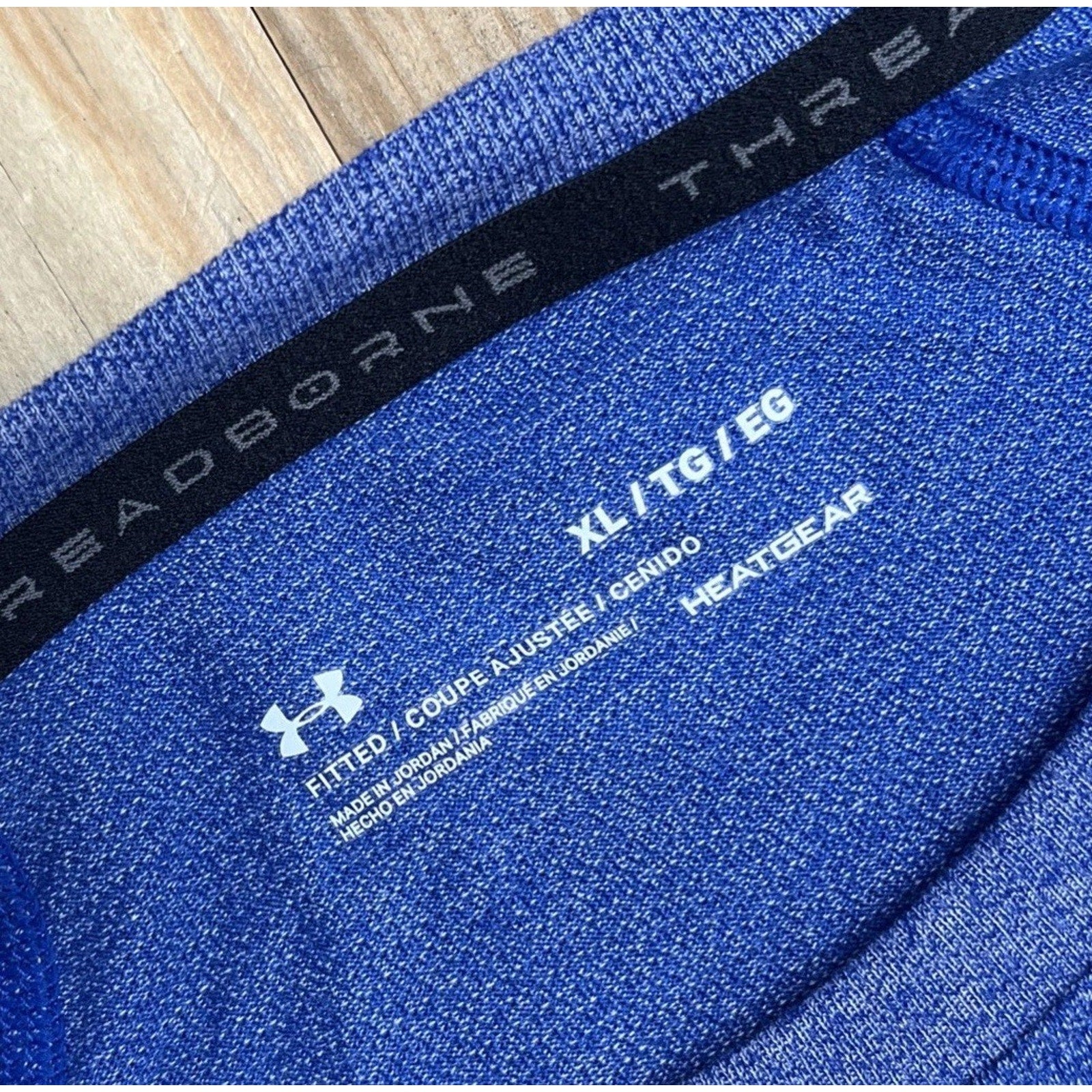 Under Armour Men's Threadborne Blend Crew Neck XL Fitted Heatgear LS Shirt