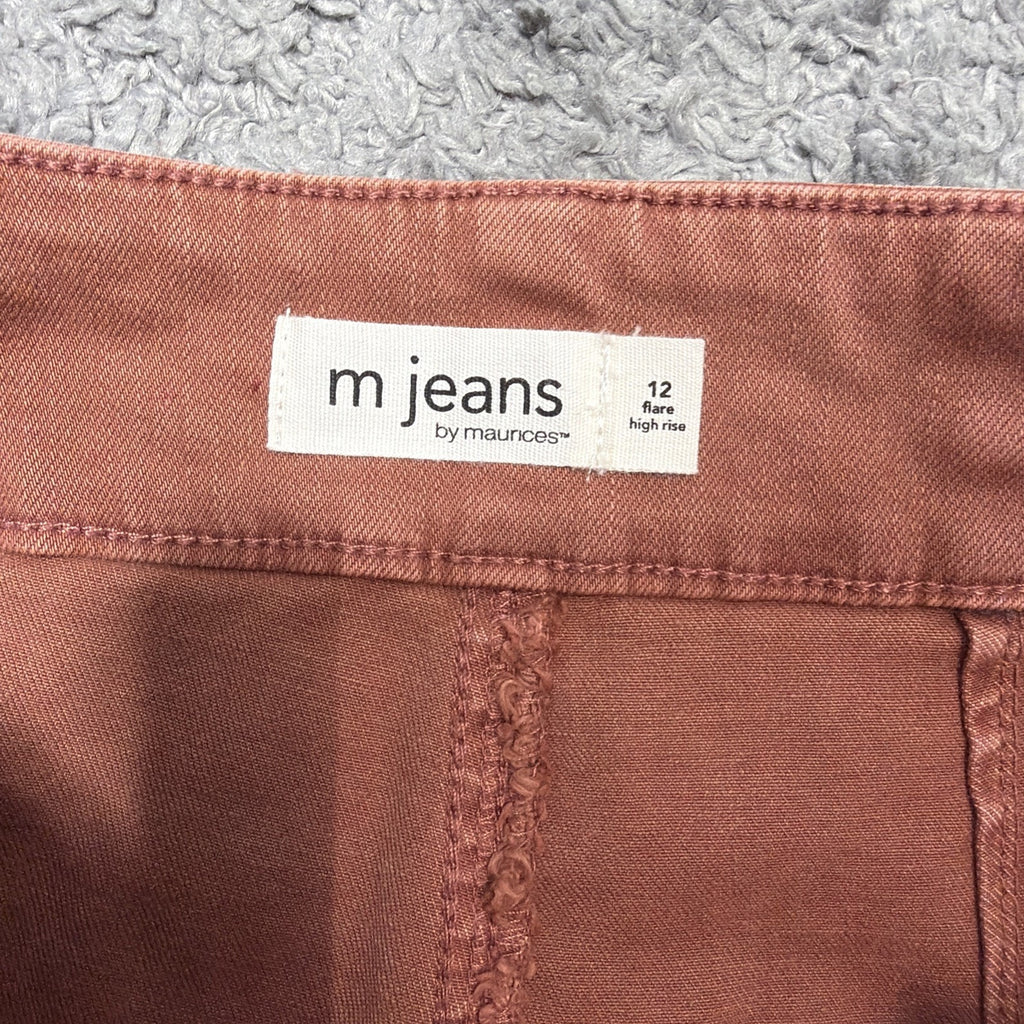 M JEANS BY MAURICES SCULPTRESS HIGH RISE FLARE JEANS SUPER STRETCH 12L 30x33 NWT