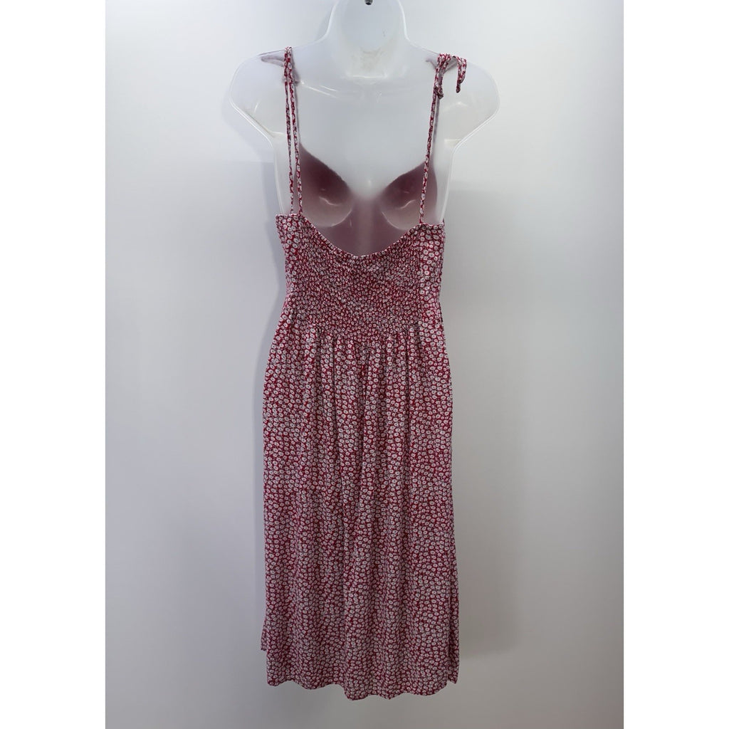 Blush BJ Dress Spaghetti Strap Red Floral Mini Women’s Size Large