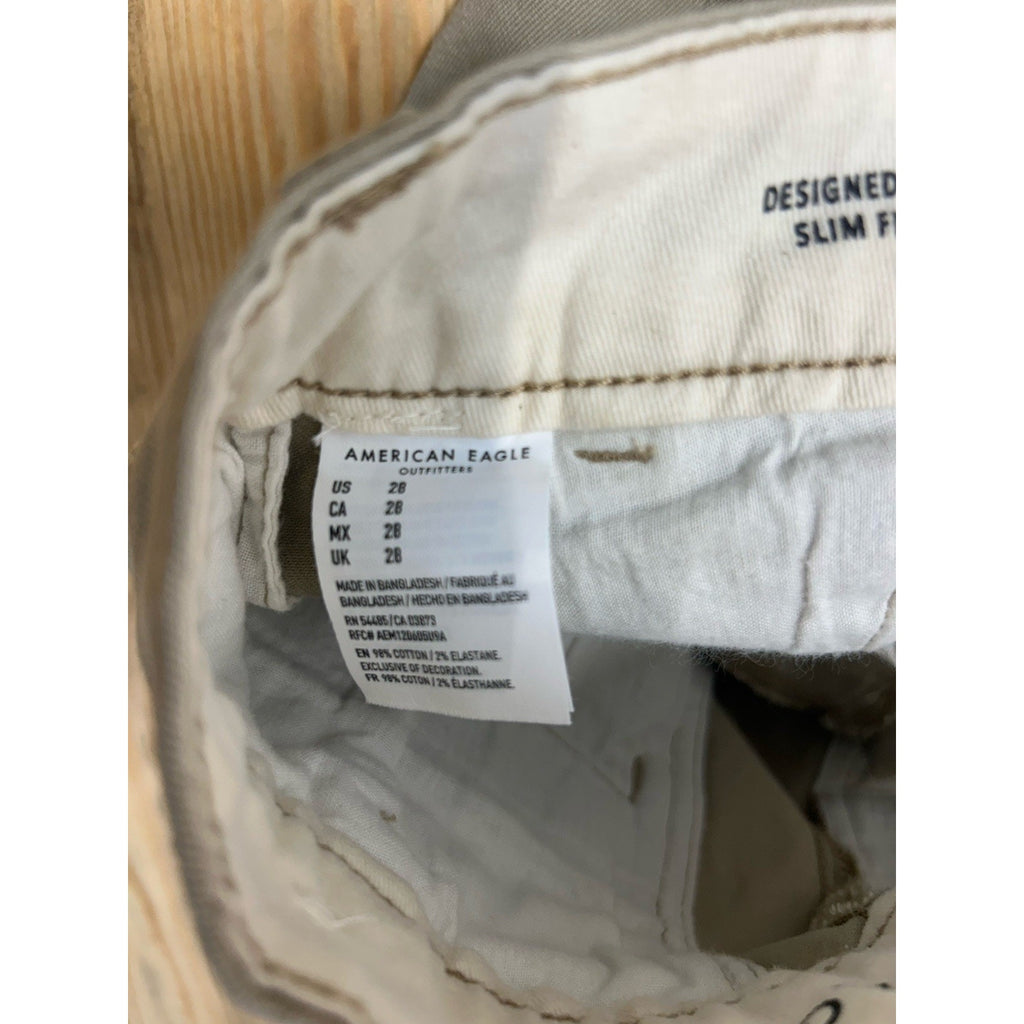 American Eagle Shorts Mens 28 Tan Chino Next Level Flex