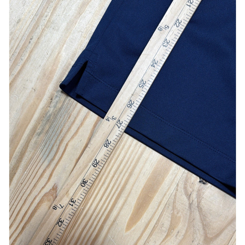 Nike Golf Polo Shirt Men's S Blue Dri-Fit Solid Swoosh Logo Activewear