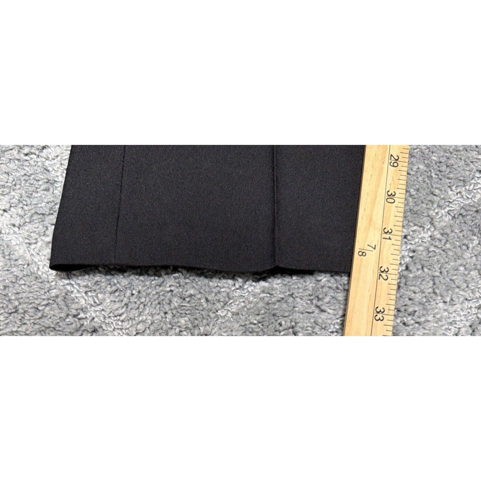 Haggar Mens Slim Fit 4-Way Stretch Flat Front Pants Black 38x32 New