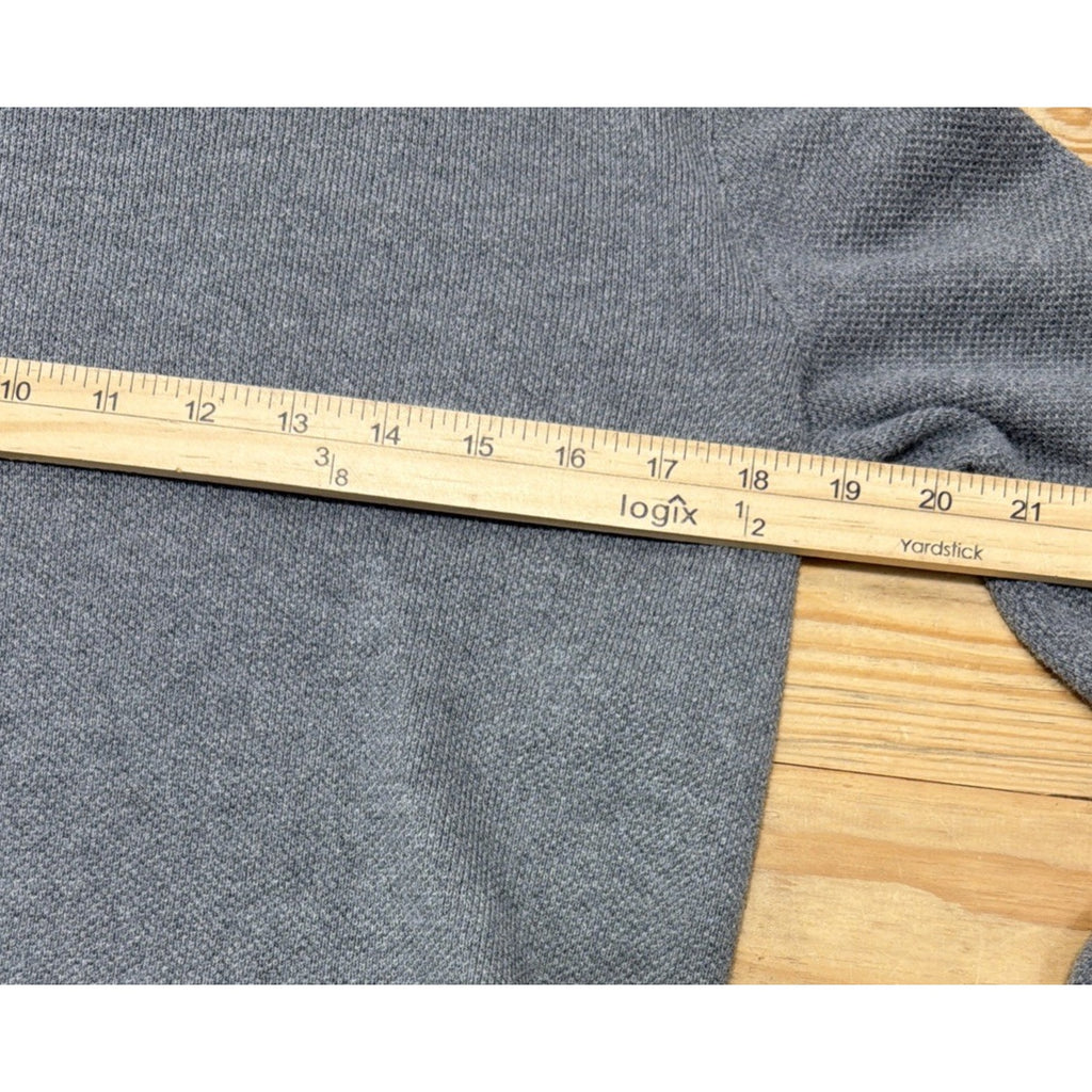 J.Crew MERCANTILE Sweater Mens S Heather Gray 100% Cotton Thin Knit Crew
