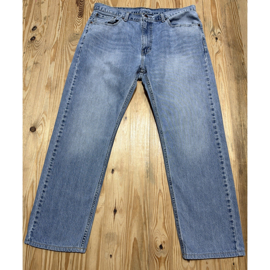 Denim Jeans Levis 505 Straight Leg Light Wash Size 38x32 Measures 38x29