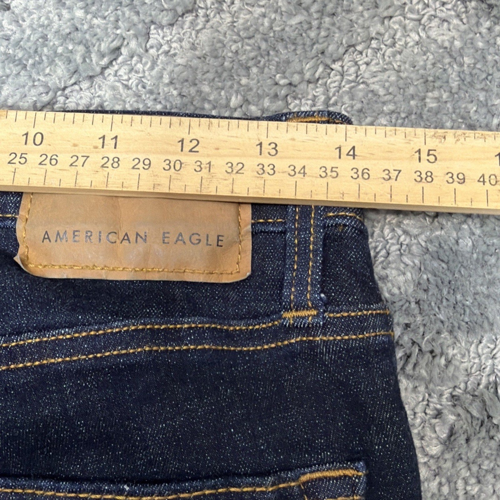 American Eagle Jeans Mens 28x30 Slim Straight Flex Blue Denim Cotton Stretch