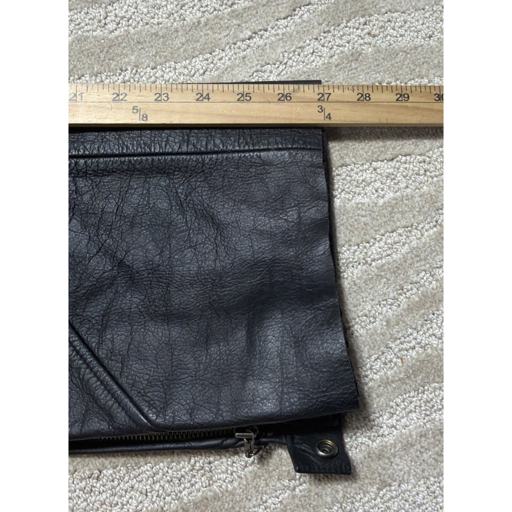 Harley-Davidson Leather Pants Woman’s 28 Black Motorcycle Biker Riding Lined