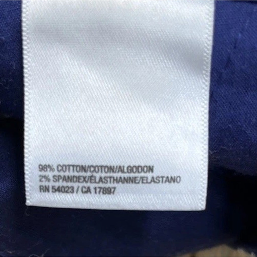 Old Navy shorts Navy Blue sailboats Cotton Blend Pockets size 6