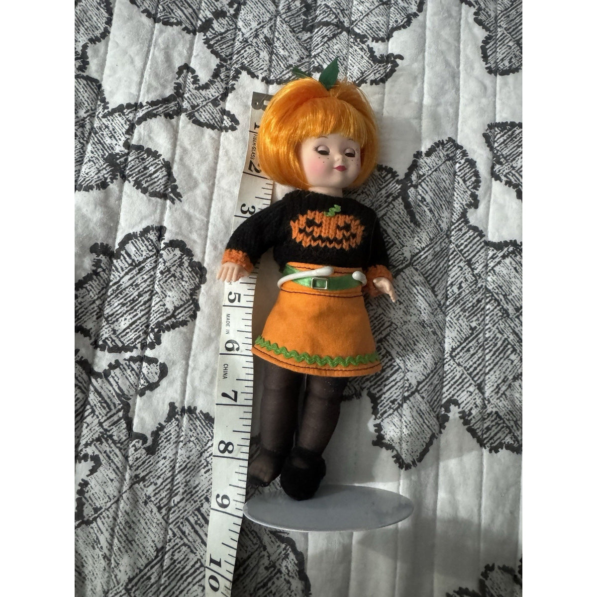 Madame Alexander Pumpkin Perfect Maggie 40425 8” Halloween Doll HTF Pumpkin