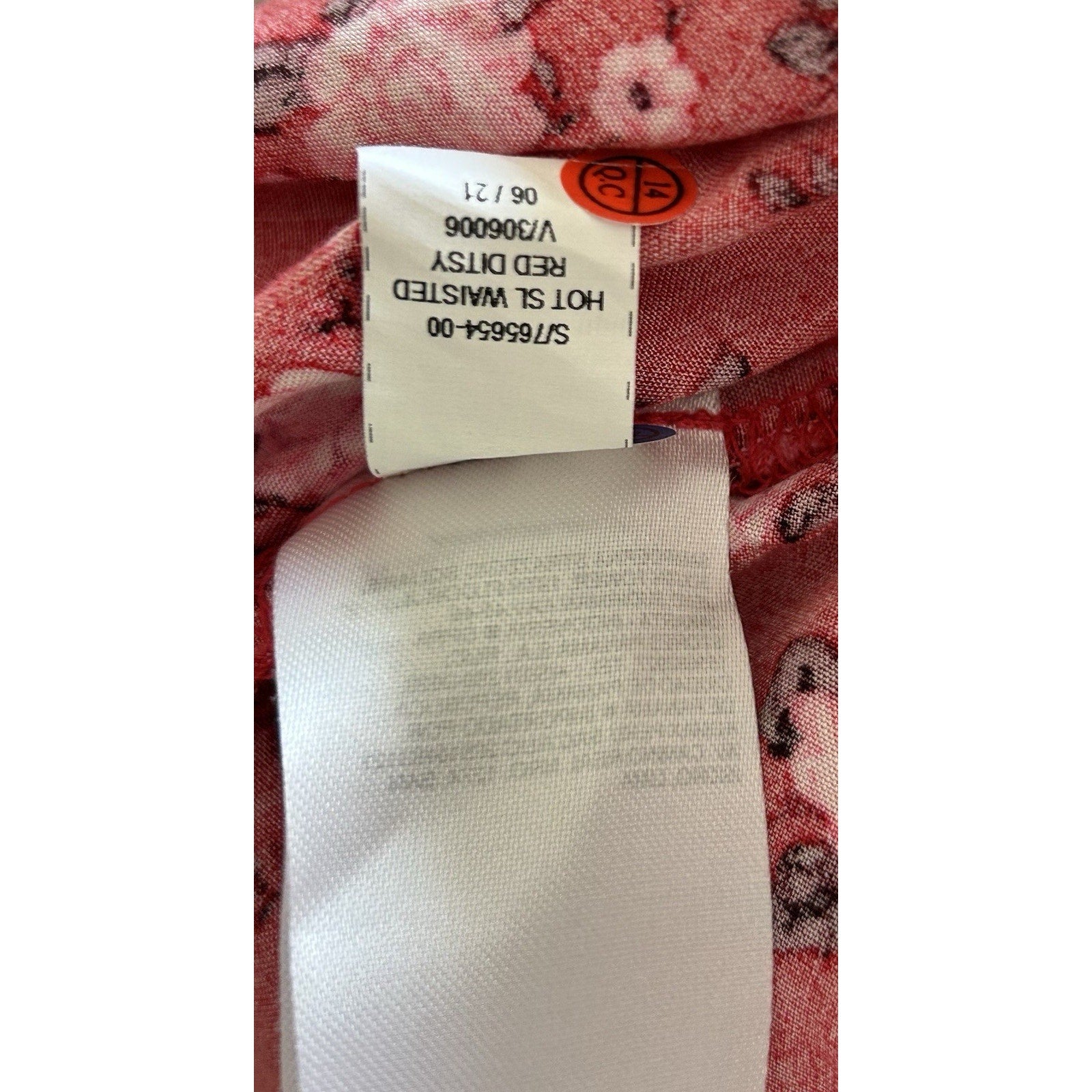 Old Navy New W Tags Tank Top Womens 3XL Thin Strap Button Up Red Floral.