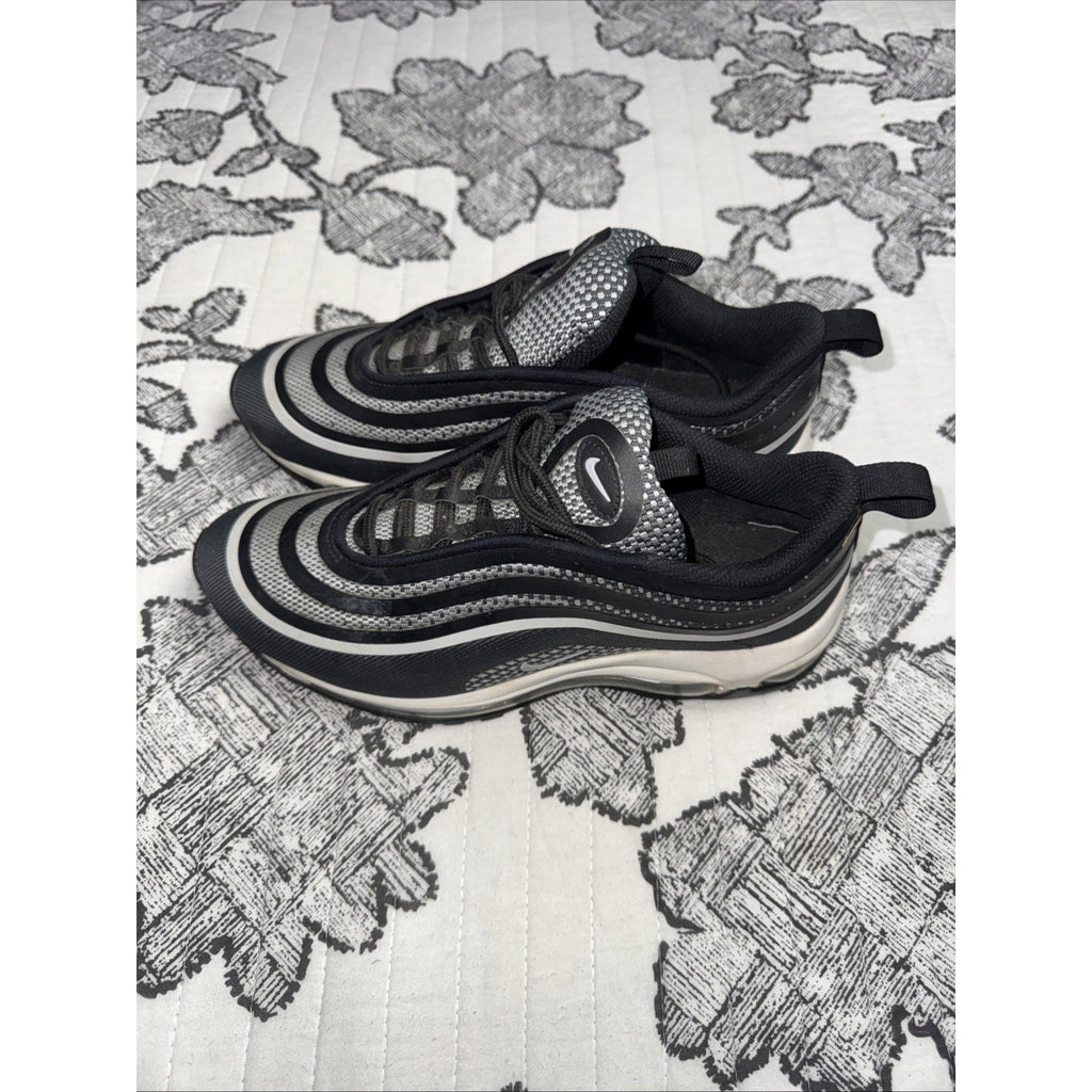 Nike Air Max 97 Ul 17 GS Size 5Y youth Size 6.5 Womens Black White Silver Shoes