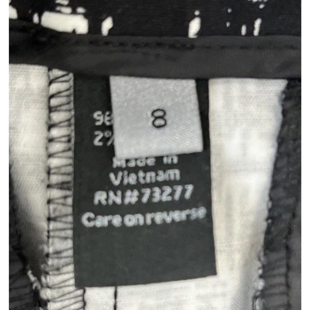 Apt. 9 Women's/Misses Size 8 Black And White Checkered Pattern Crop Pants