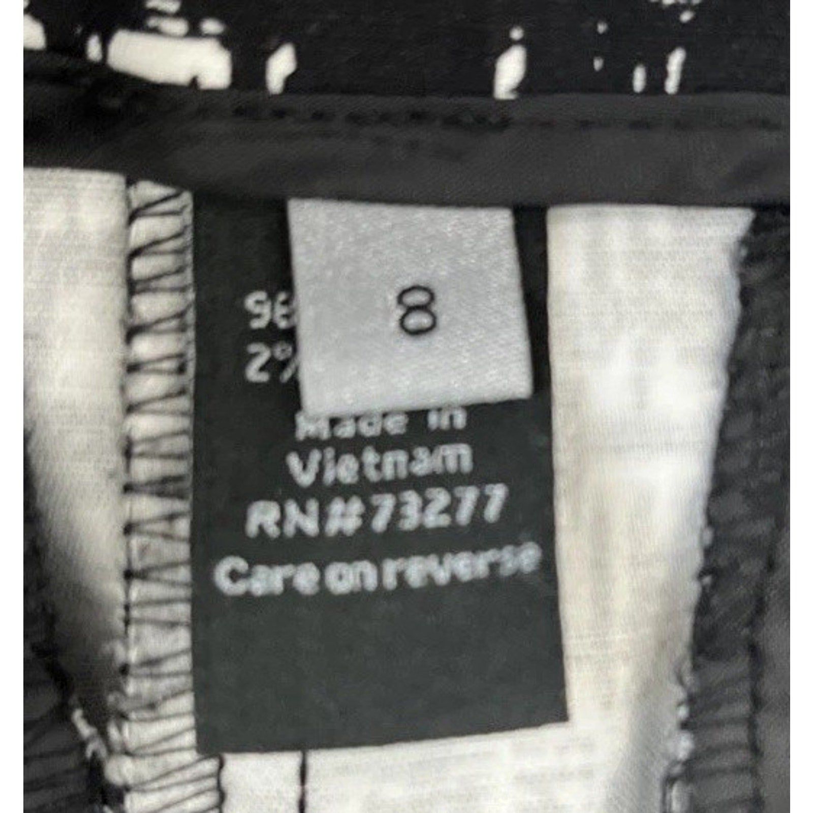 Apt. 9 Women's/Misses Size 8 Black And White Checkered Pattern Crop Pants