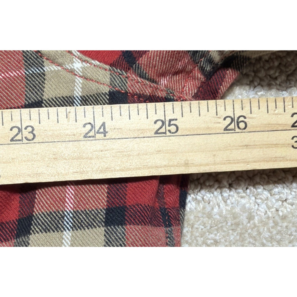 Eddie Bauer Men's Classic Fit Flannel Button Down Shirt Red Plaid Size XL NWOT
