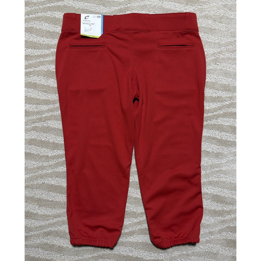 Champro BP11 Women’s Softball Pants 2XL Red Elastic Bottom Fastpitch NWT